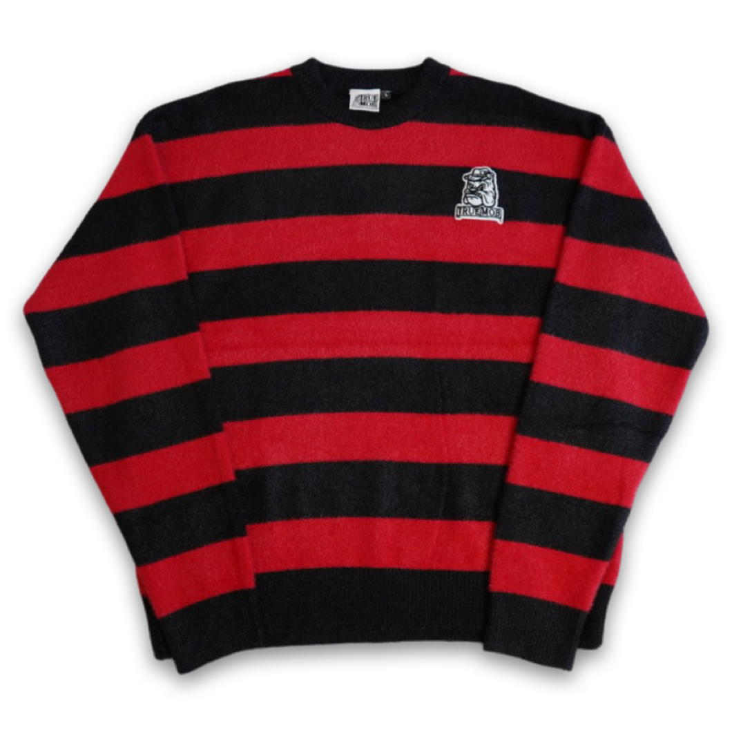 GRUNGE WOOL/MOHAIR SWEATER (RED)