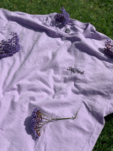 EMBROIDERY TEE LAVENDER